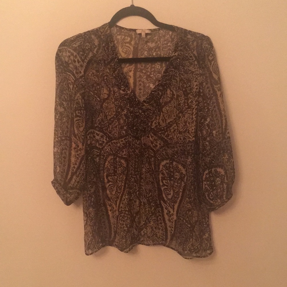 Joie Silk Peasant Blouse